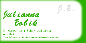 julianna bobik business card